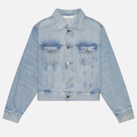 Мужская джинсовая куртка Fear of God ESSENTIALS Classic Denim, цвет голубой