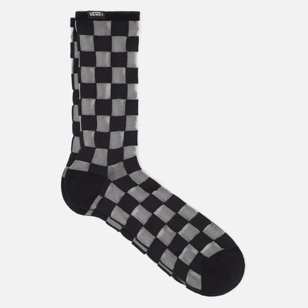 Носки Vans Hazy Sheer Crew, цвет чёрный