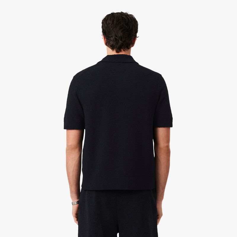 Мужское вязанное поло Lacoste классического кроя 3