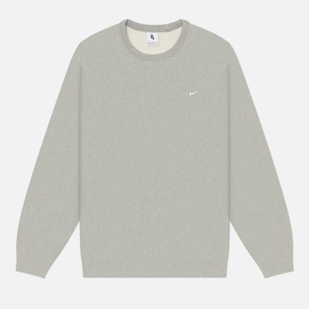 Мужская толстовка Nike Solo Swoosh Crew, цвет серый