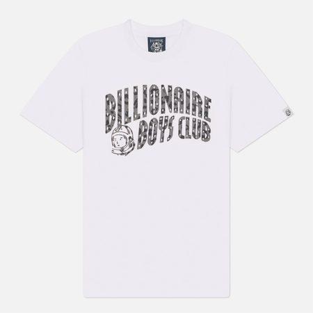 Мужская футболка Billionaire Boys Club Leopard Print Arch Logo, цвет белый