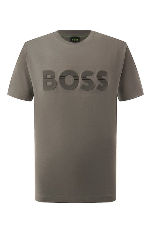 Хлопковая футболка BOSS Green