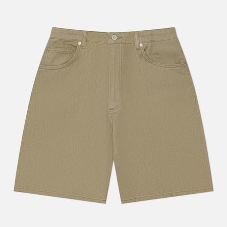 Мужские шорты Norse Projects Korshavn Relaxed 5 Pocket Resist Dyed, цвет зелёный