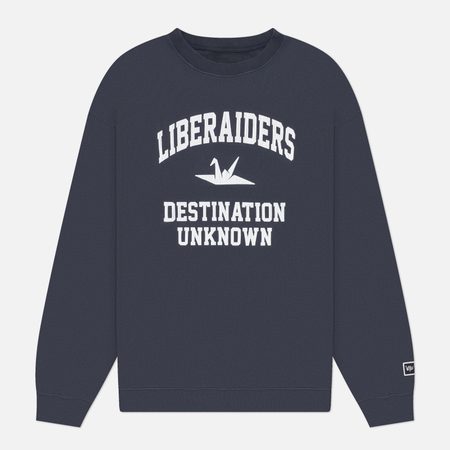 Мужская толстовка Liberaiders French Terry Crewneck, цвет синий