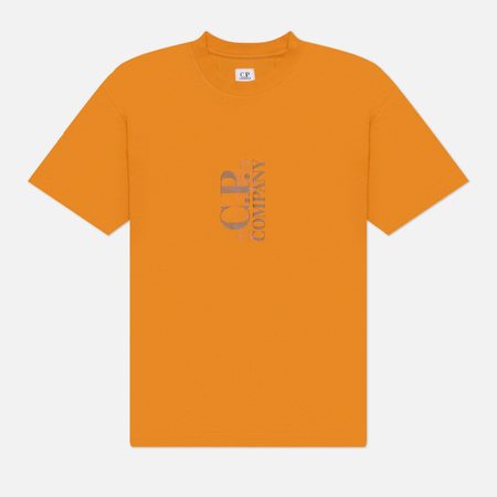Мужская футболка C.P. Company 30/1 Jersey Printed, цвет оранжевый