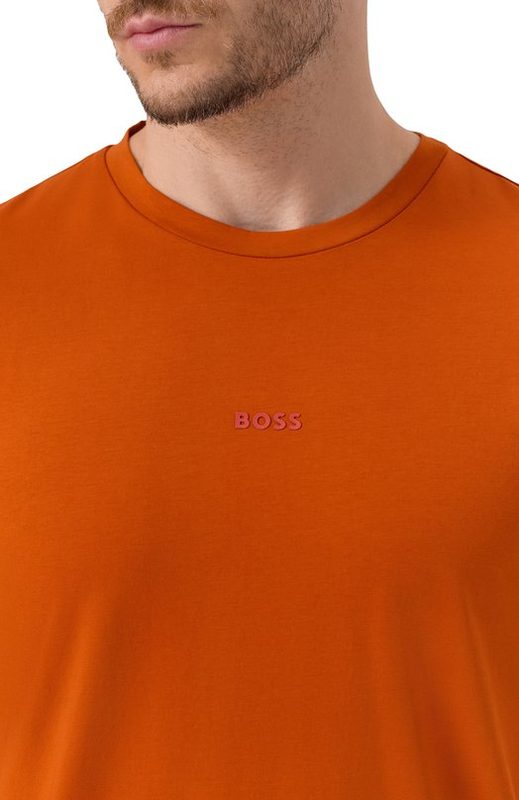 Хлопковая футболка BOSS Orange 5