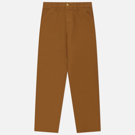 Мужские брюки Carhartt WIP Single Knee, цвет коричневый