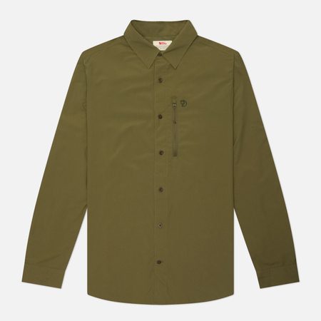 Мужская рубашка Fjallraven Abisko Hike, цвет оливковый