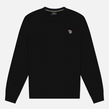 Мужской свитер Paul Smith Zebra Logo Crew Neck, цвет чёрный