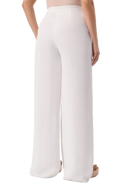 Брюки из вискозы и льна Max Mara Studio 4