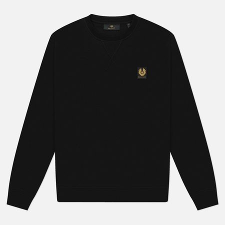 Мужская толстовка Belstaff Crew Neck, цвет чёрный