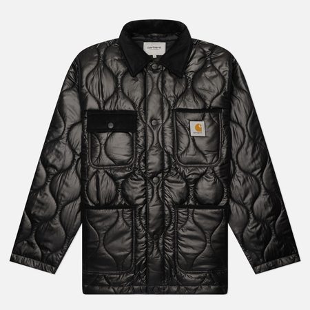 Мужская куртка лайнер Carhartt WIP Oscar Chore, цвет чёрный