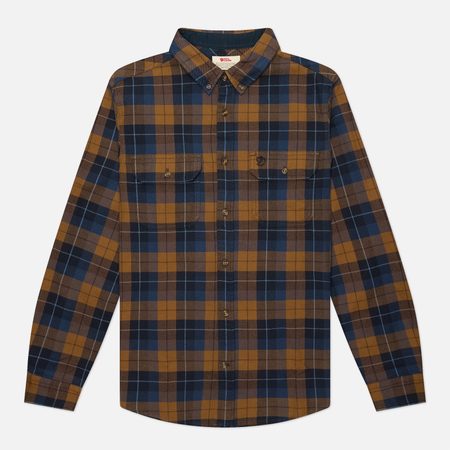 Мужская рубашка Fjallraven Singi Heavy Flannel, цвет коричневый