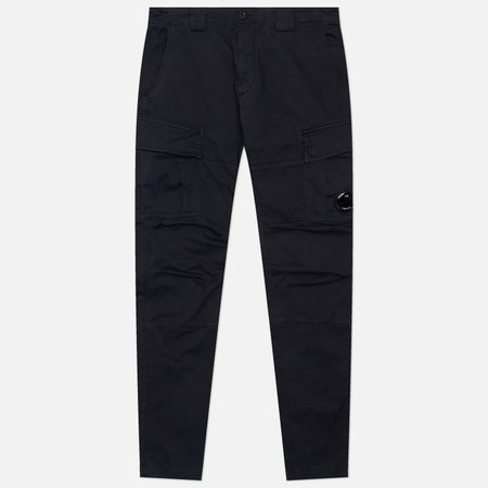 Мужские брюки C.P. Company Stretch Sateen Ergonomic Fit Cargo, цвет синий