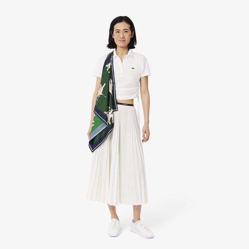 Длинная плиссированная юбка Lacoste с эластичной талией 3