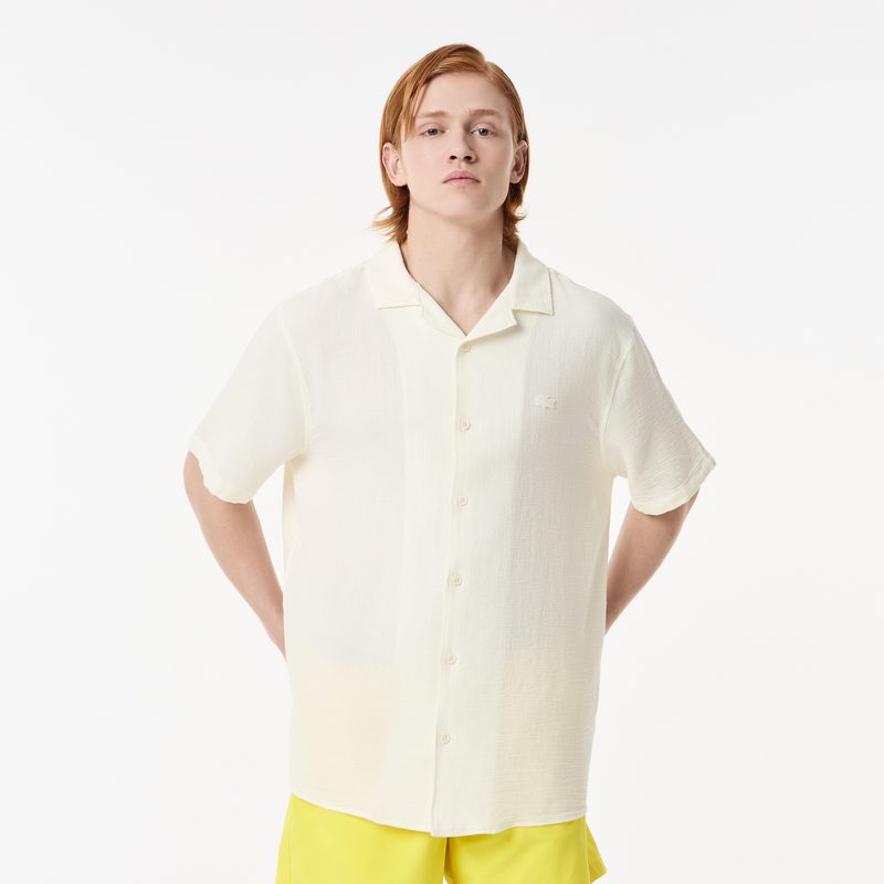 Мужская хлопковая рубашка Lacoste свободного кроя