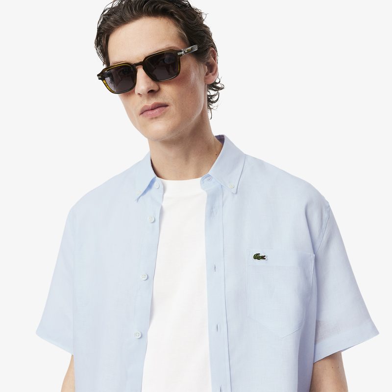 Мужская льняная рубашка Lacoste 3