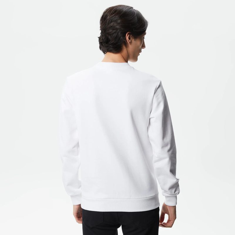 Мужской хлопковый свитшот Lacoste с круглым вырезом и принтом 2