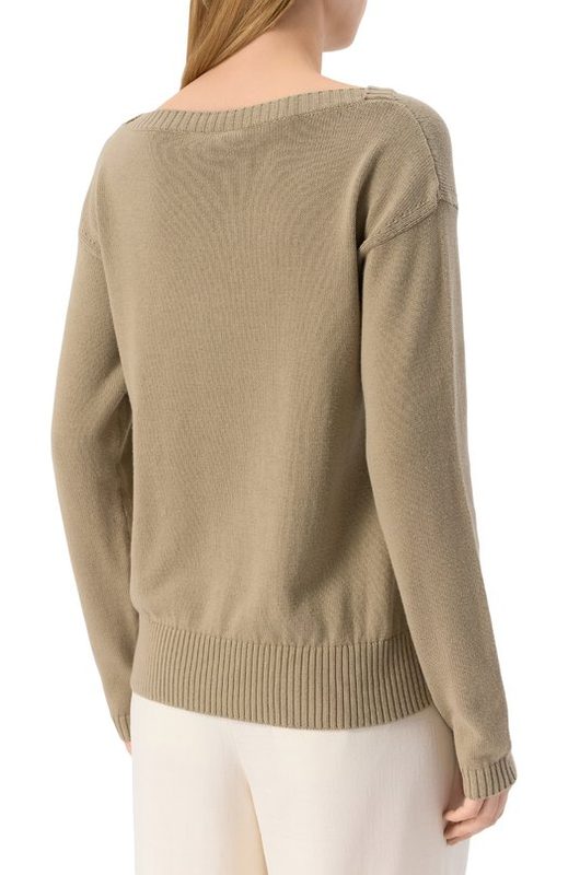 Хлопковый пуловер Max Mara Leisure 4