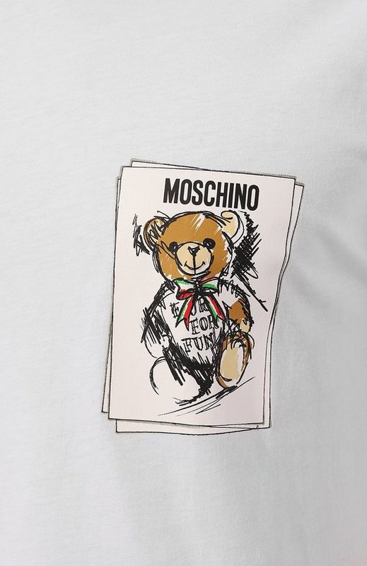 Хлопковая футболка Moschino 5