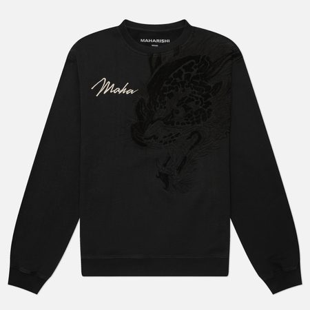 Мужская толстовка maharishi Chimera Panther Crew, цвет чёрный