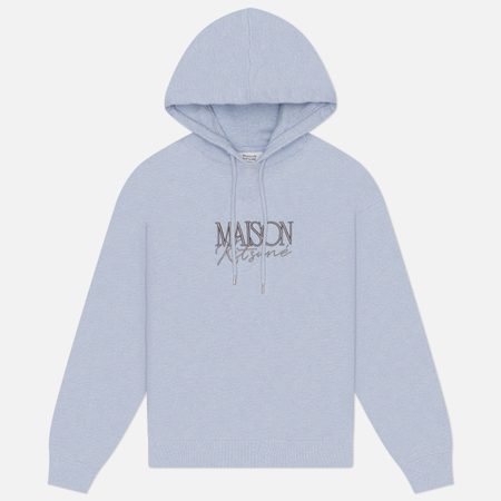 Женская толстовка Maison Kitsune Album Logo Comfort Hoodie, цвет голубой