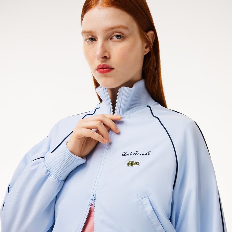 Женская короткая спортивная куртка Lacoste свободного кроя 3