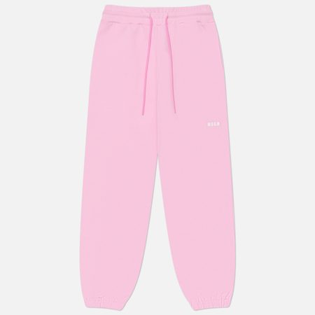 Женские брюки MSGM MSGM Micrologo, цвет розовый