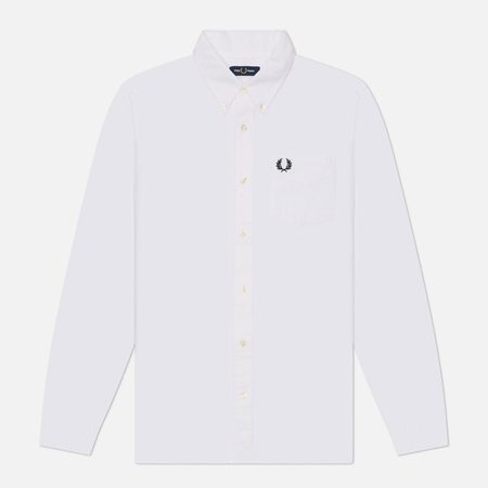 Мужская рубашка Fred Perry Oxford Regular, цвет белый