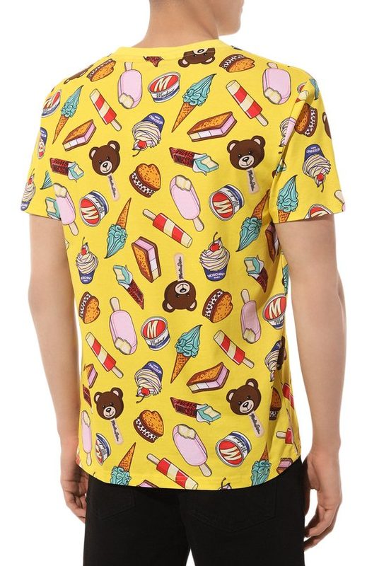 Хлопковая футболка Moschino 4