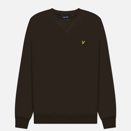 Мужская толстовка Lyle & Scott Crew Neck Regular Fit, цвет оливковый