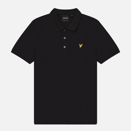 Мужское поло Lyle & Scott Jersey Cotton, цвет чёрный