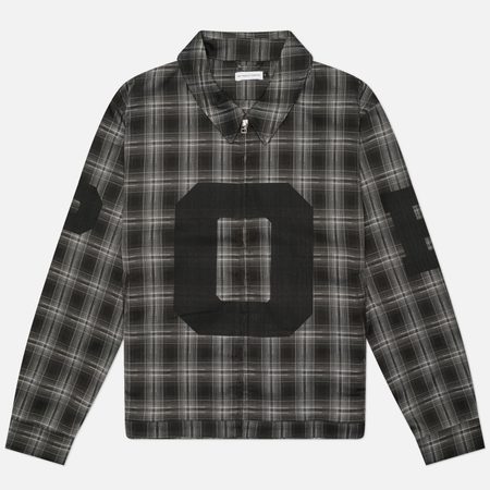 Мужская куртка ветровка Pop Trading Company Checked Football, цвет серый