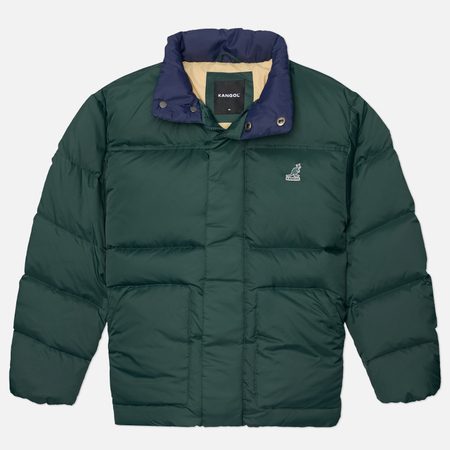Мужской пуховик Kangol Kangol Standcollar Down, цвет зелёный