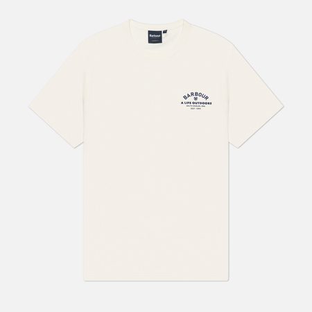 Мужская футболка Barbour Cranmer Logo, цвет белый