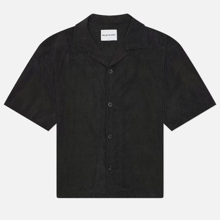 Мужская рубашка MKI MIYUKI ZOKU Ribbed Cupro Vacation, цвет чёрный