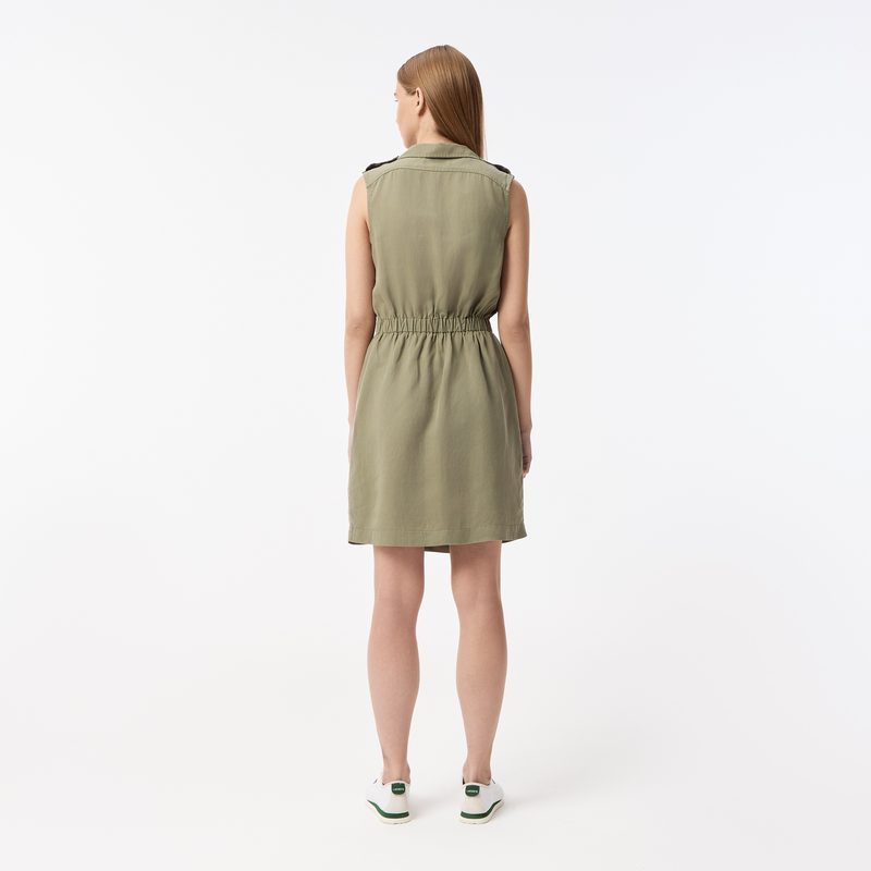 Женское платье Lacoste из смеси льна 2