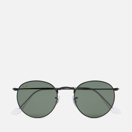 Солнцезащитные очки Ray-Ban Round Metal Legend Gold, цвет чёрный