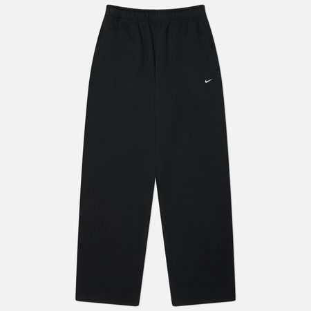 Мужские брюки Nike Solo Swoosh Open-Hem, цвет чёрный