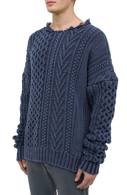 Хлопковый свитер Greg Lauren 3