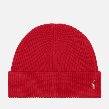 Шапка Polo Ralph Lauren Signature Pony, цвет красный