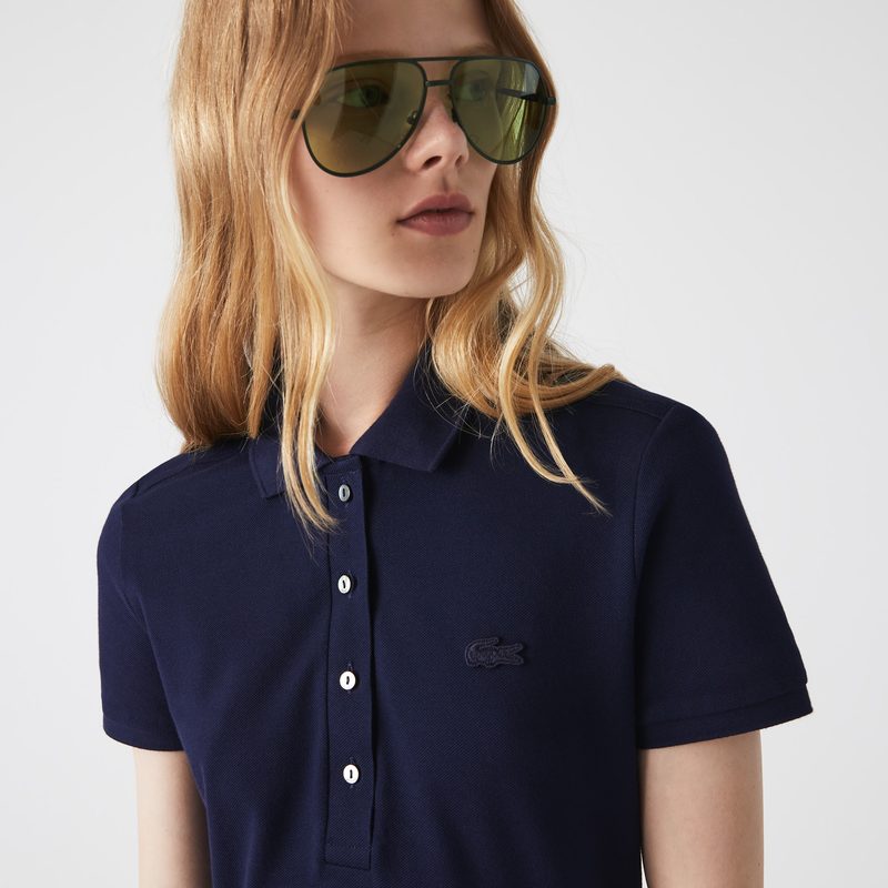 Женское платье-поло Lacoste приталенного кроя 5