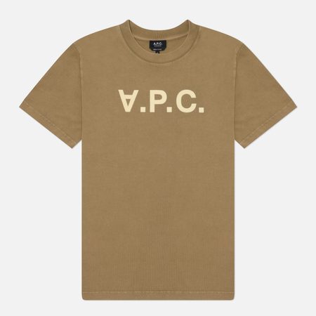 Мужская футболка A.P.C. Standard Grand V.P.C. GOTS, цвет бежевый