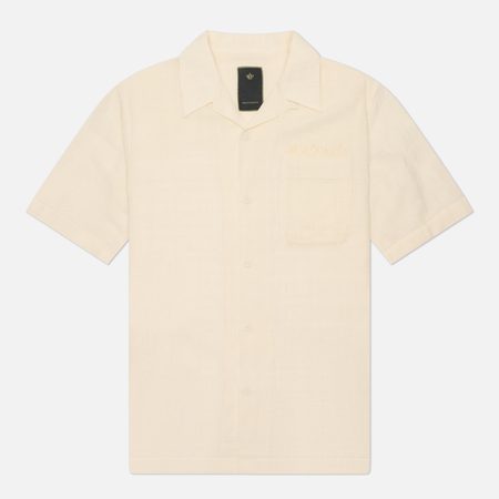 Мужская рубашка maharishi Light Double Voil Cuban, цвет бежевый