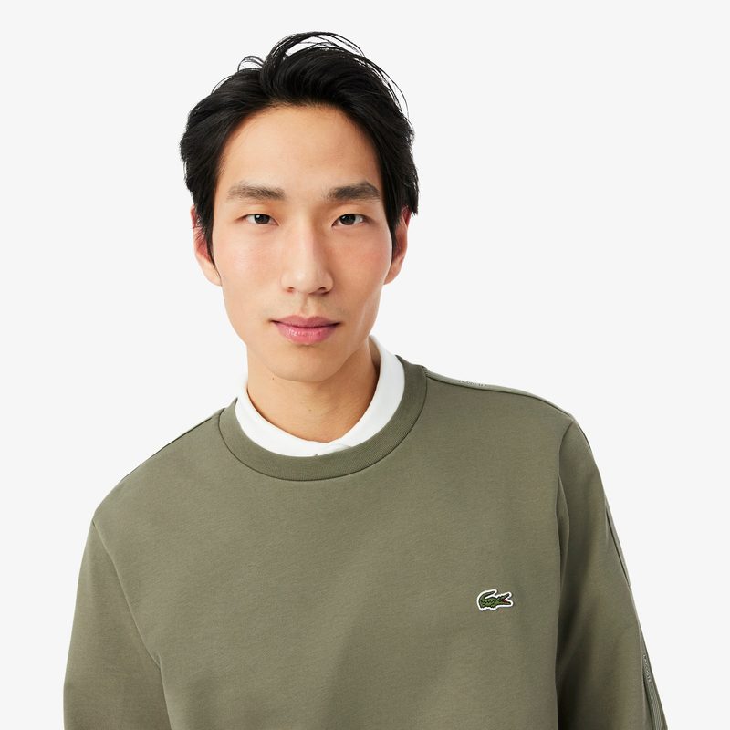 Мужской флисовый свитшот Lacoste классического кроя 3