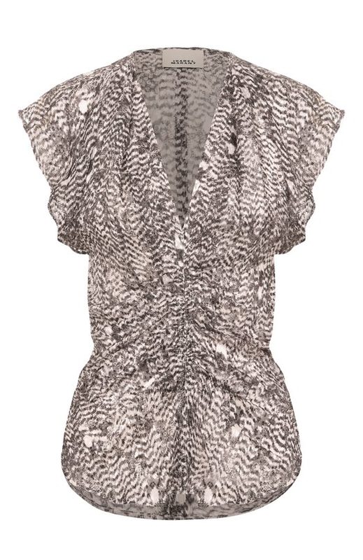 Топ из вискозы и шелка Isabel Marant