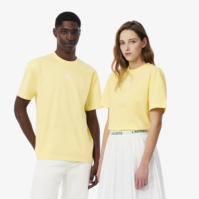 Хлопковая футболка Lacoste унисекс