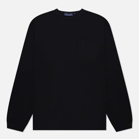 Мужской лонгслив EASTLOGUE Permanent Basic One Pocket, цвет чёрный