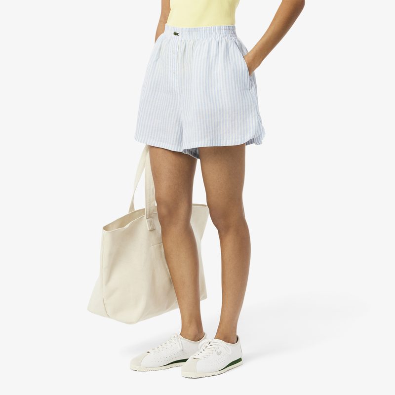 Женские шорты Lacoste из льна 4