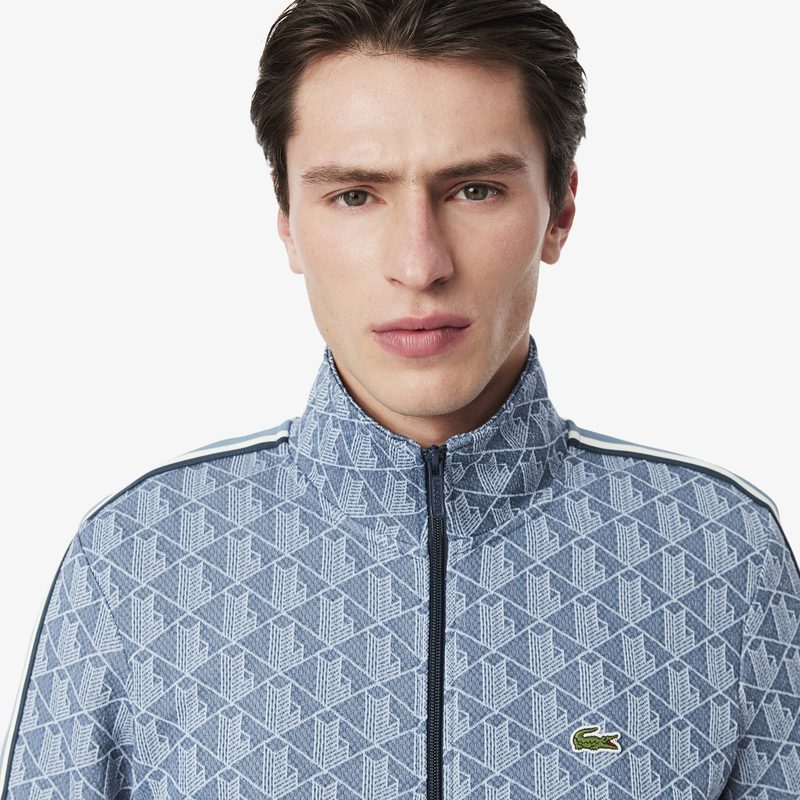 Мужская жаккардовая толстовка Lacoste PARIS с монограммой 3
